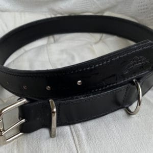 luxury handmade leather dog collar