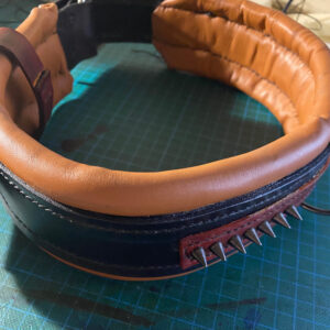 handmade strong leather dog collar