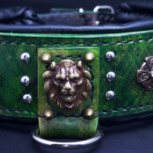 dog collars handmade , leather dog collar, cane corso collar