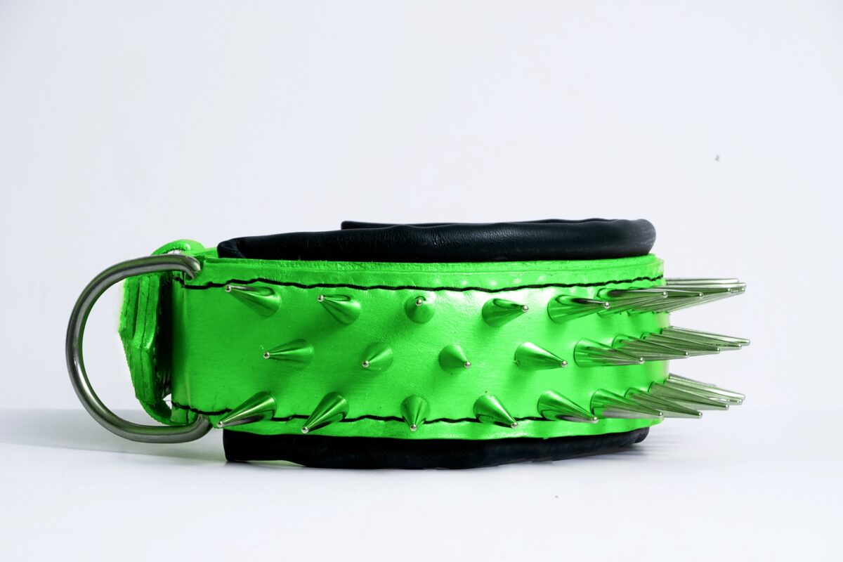 Dog collar with Spikes , Bulldog Collar , American Pitbull Collar Leather for Pets
