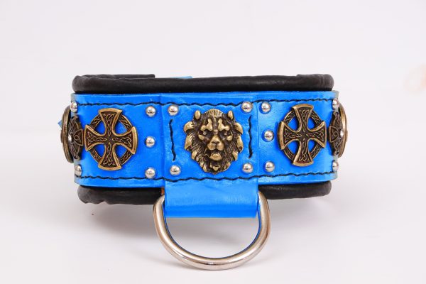 royal blue dog collar