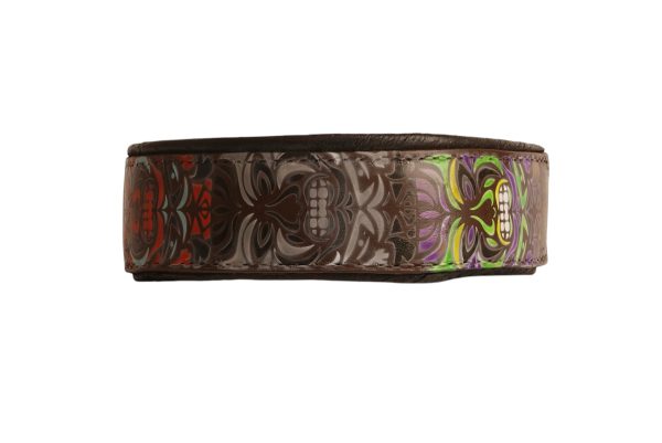 Polynesian Maori Totem Leather Dog Collar - Image 4