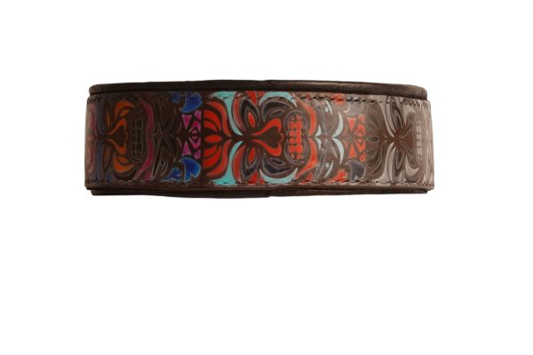 Polynesian Maori Totem Leather Dog Collar - Image 5