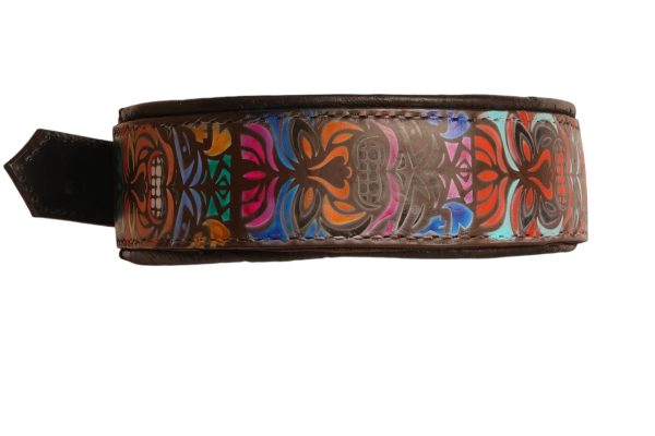 Polynesian Maori Totem Leather Dog Collar - Image 6